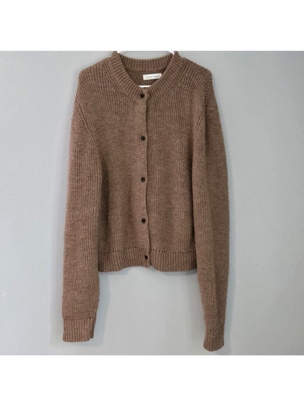 Vincent James Luxury Regenerative Alpaca Wool Cardigan Sustainable Capsule